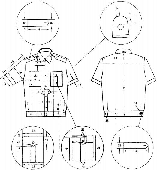 男夏季制服之短袖茄克上衣