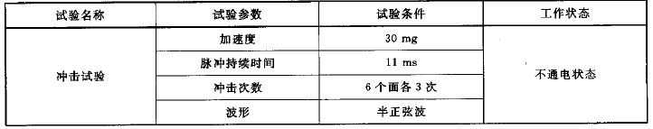 抗机械冲击试验