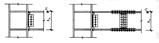 图9.1.5  型钢混凝土内型钢梁与柱连接构造