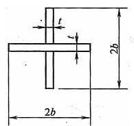  双轴对称的十字形截面