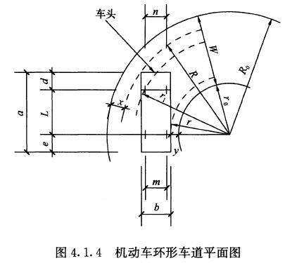 图4.1.4 机动车环形车道平面图