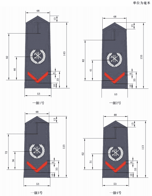 图 A.1 一级软肩章