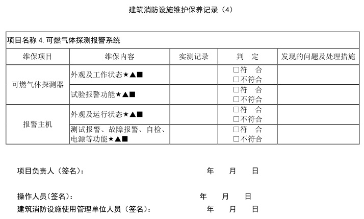 建筑消防设施维护保养报告书