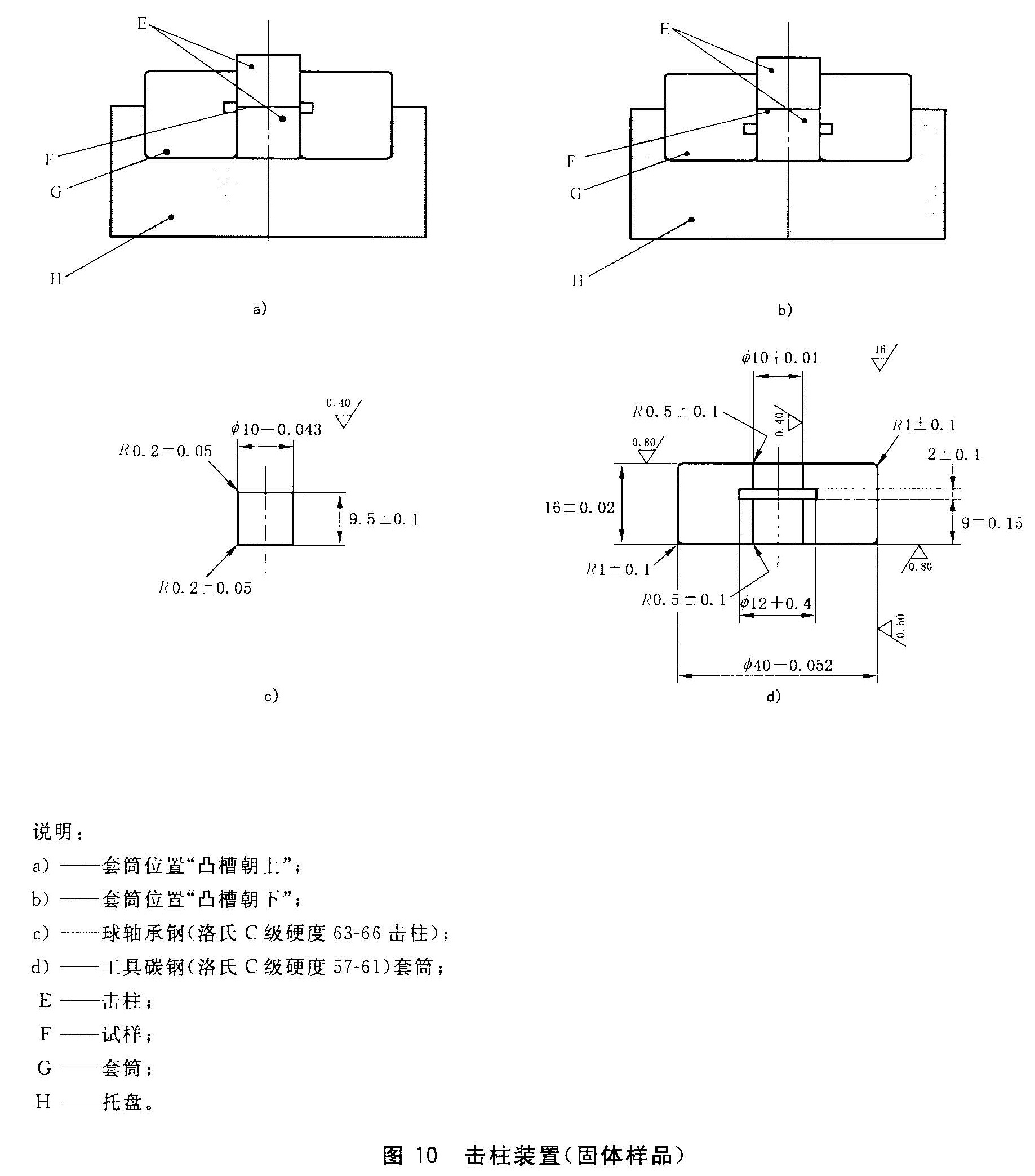 图10 击柱装置（固体样品）