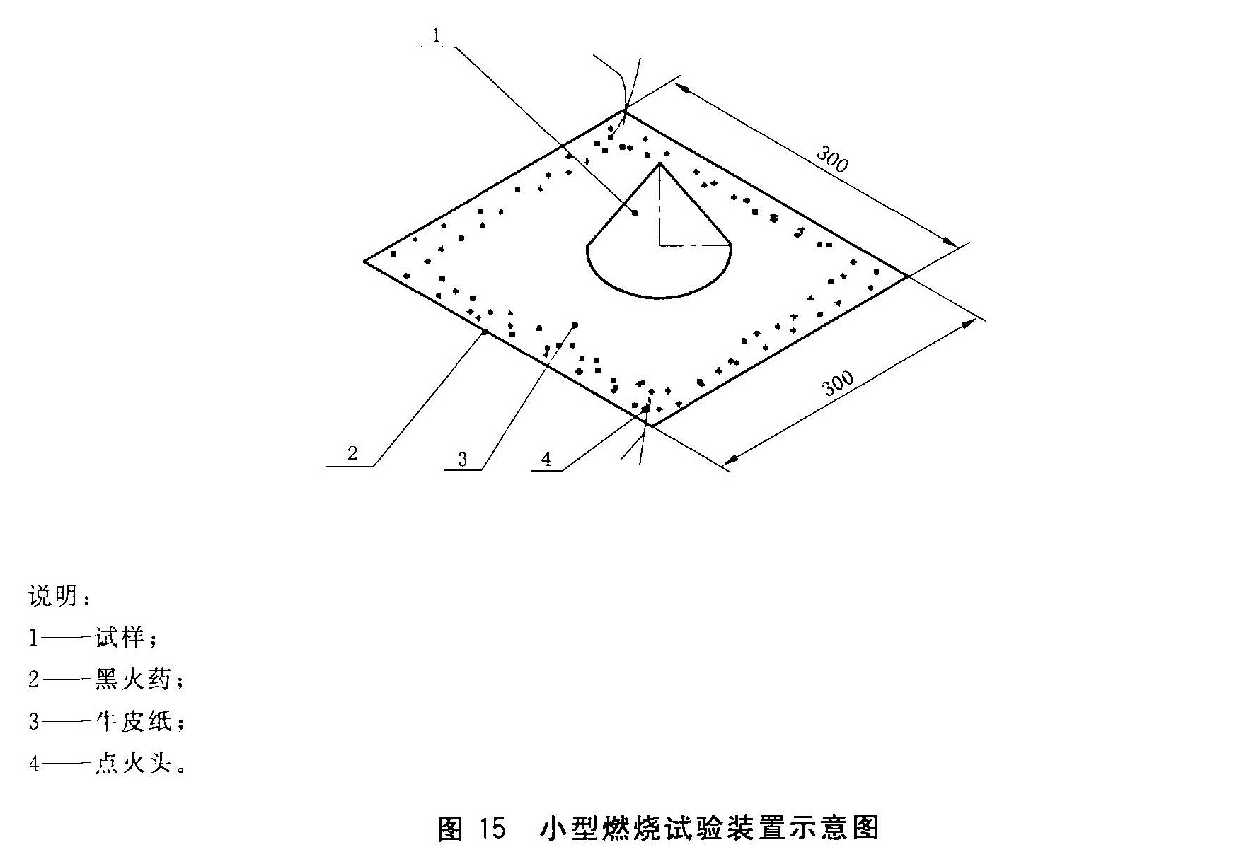 图15 小型燃烧试验装置示意图