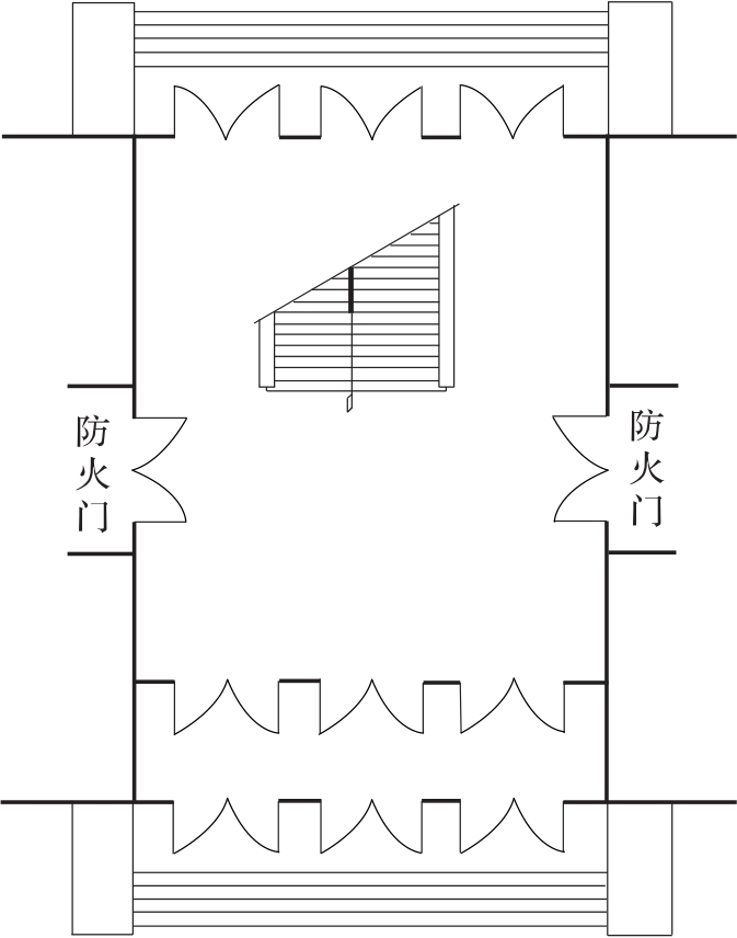 图5 扩大封闭楼梯间示意图