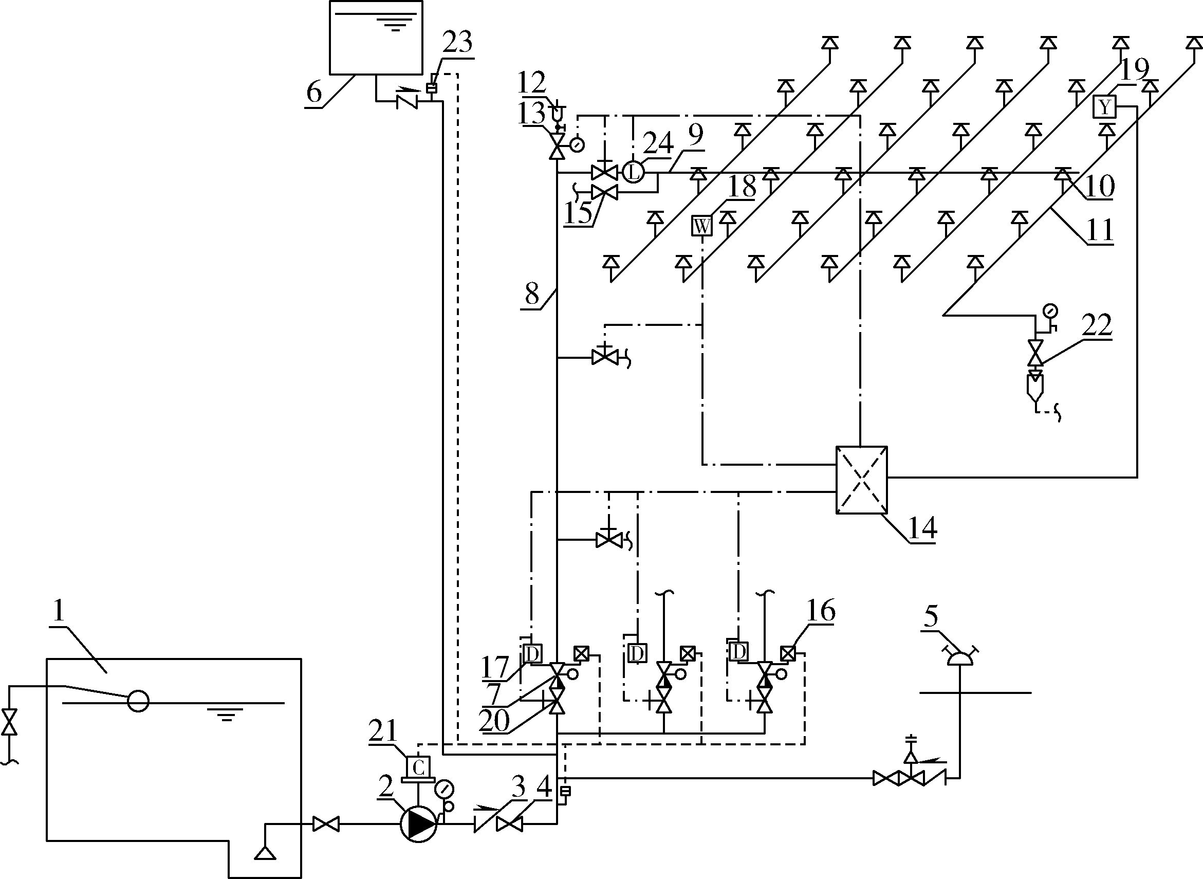 预作用系统示意图