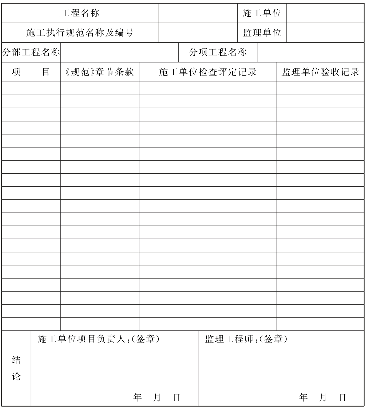 表C 消防通信指挥系统施工过程质量检查记录