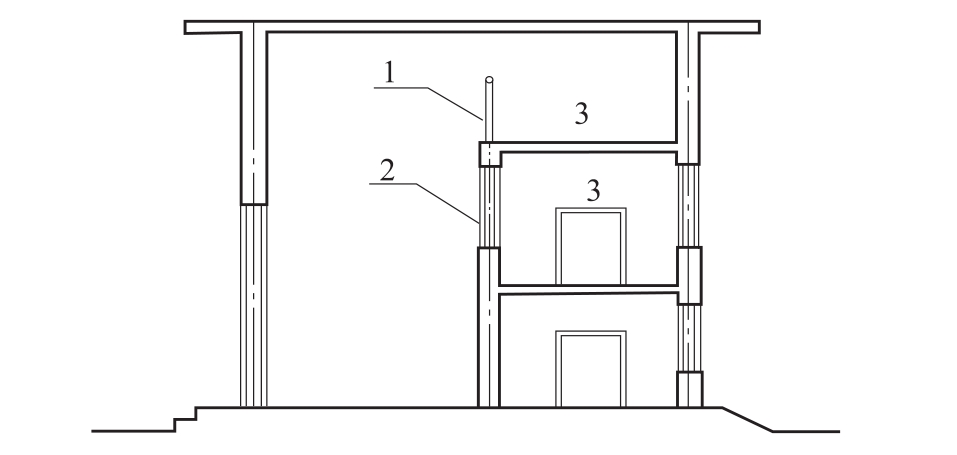 图1  建筑物内的局部楼层