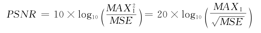 峰值信噪比定义