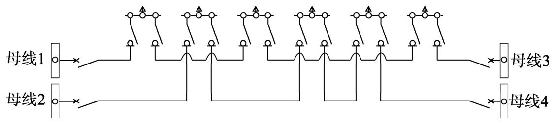 图B.0.1-8  双环网（配电站不设分段开关）