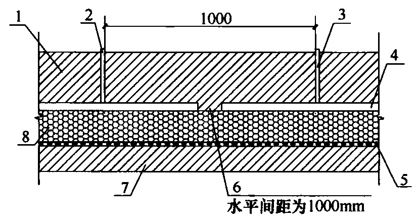 图4 夹心墙体通气孔设置示意