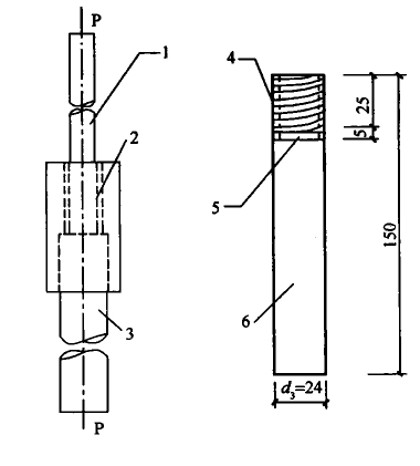 图C.6.1 试件安装钢螺杆