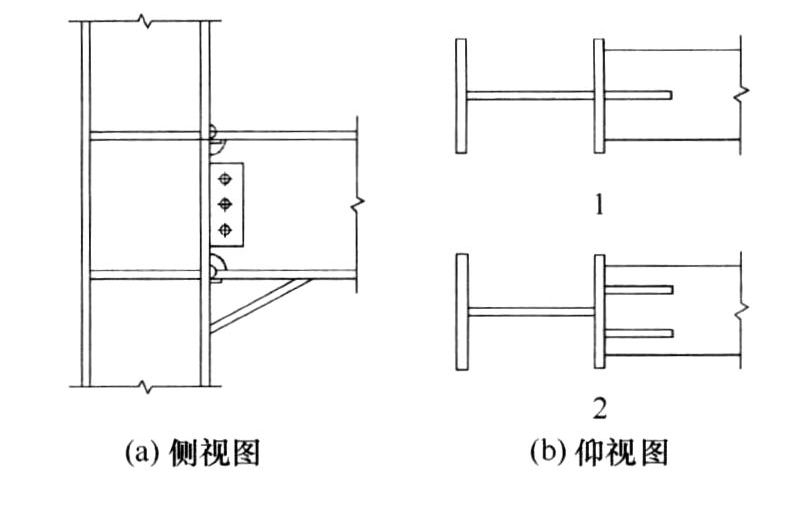 图11.7.4-3 梁翼缘增设肋板加固